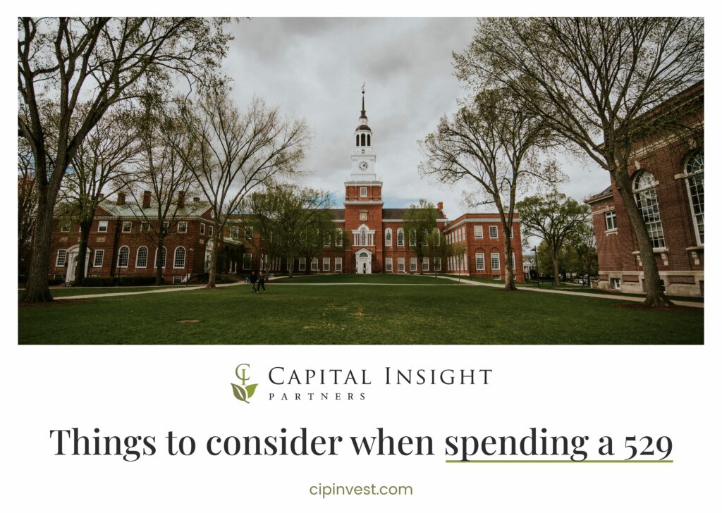 Things To Consider When Spending A 529 Capital Insight Partners   10 2023 Spending 529 CIP 1024x728 